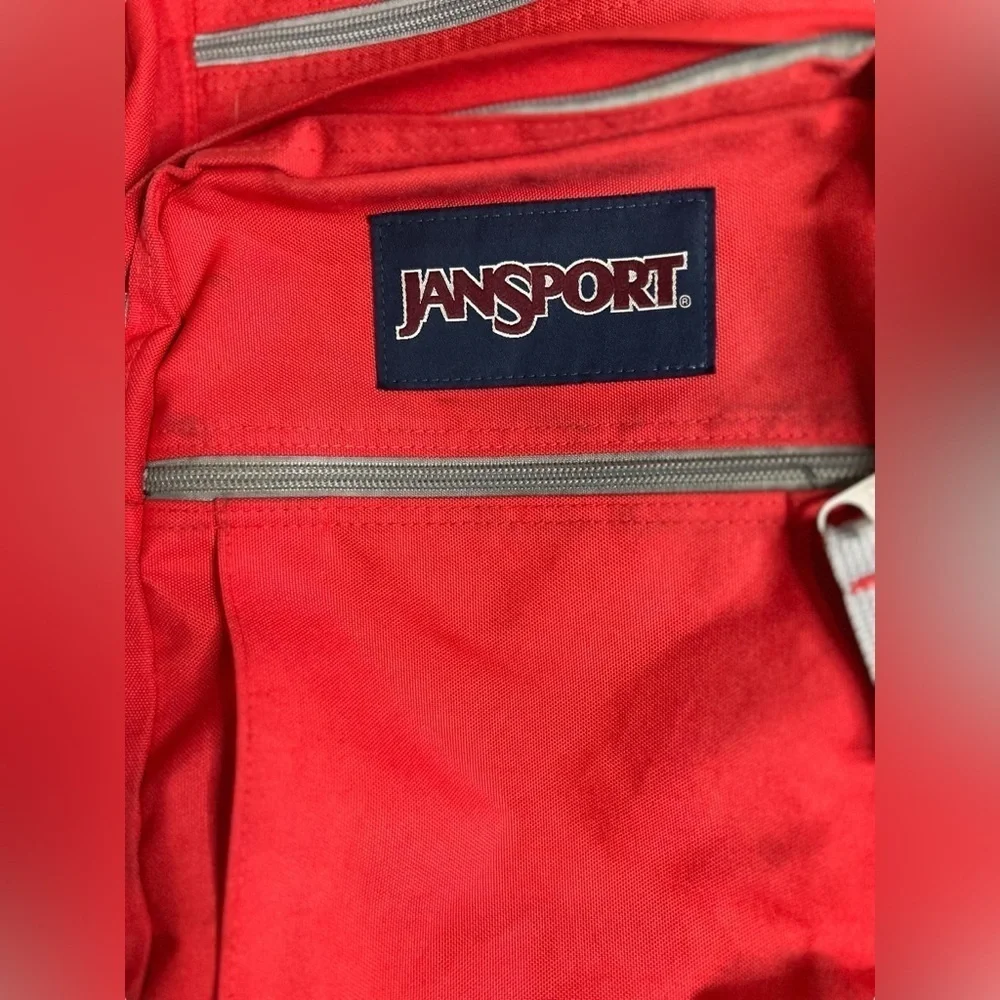 Jansport Unisex 5 zippered pockets Backpack - Orange